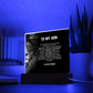 To My Son Square Acrylic Plaque