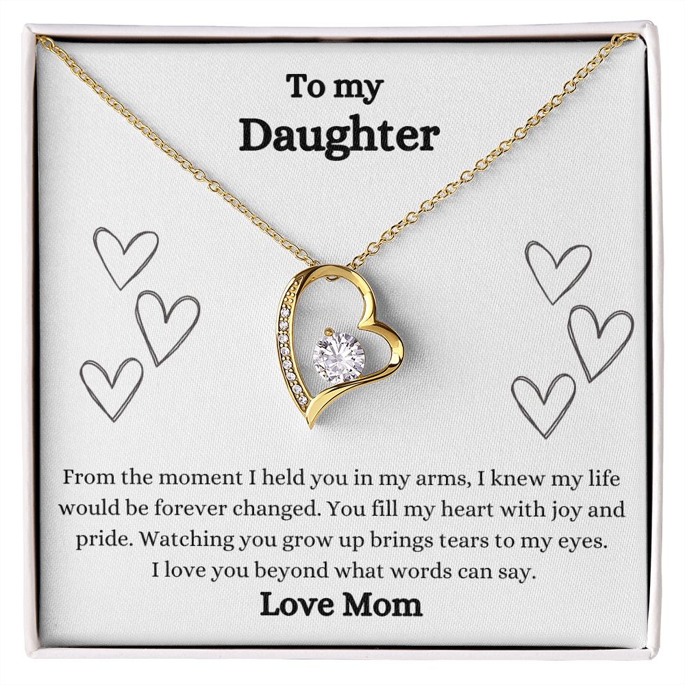 To My Daughter - Forever Love Necklace